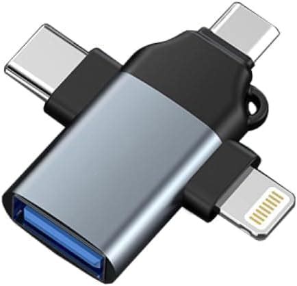 ALLIED SALES INDIA 3 in 1 OTG Adapter - USB C to USB/Micro/Lightning ...