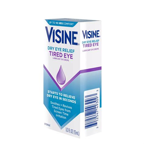 Visine Dry Eye Relief Tired Eye Lubricant Drops - Shop Eye drops & lubricants at H-E-B