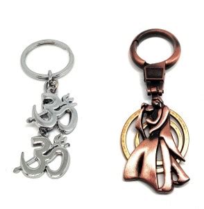 Alvika's Om with Trident (Trishul) 2 Token Pendant - Silver & Lovers ...