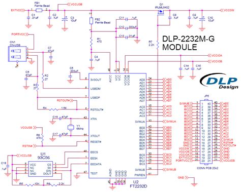 DLP-2232M-G: USB to UART/FIFO