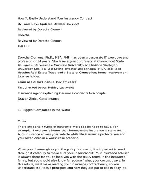 Insurance Contract 的图像结果