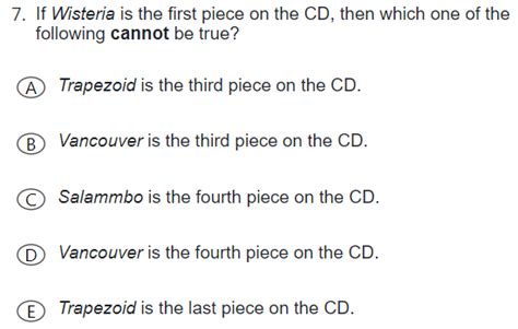 Image result for LSAT Logic Games Example