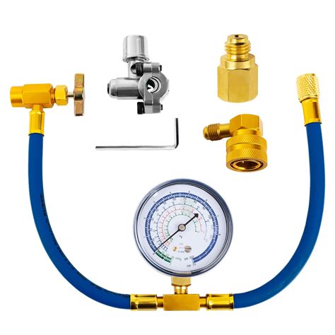 Belleone R134a Refrigerant Recharge Kit with BPV31 Bullet Piercing ...