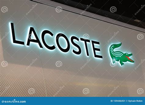 Bordeaux , Aquitaine / France - 09 24 2019 : Detail of Lacoste Store ...