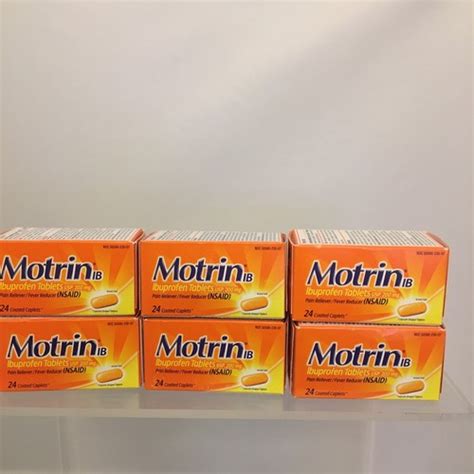 6 * Motrin Ib Ibuprofen Coated Caplets 24 ea Tabs | Ubuy India
