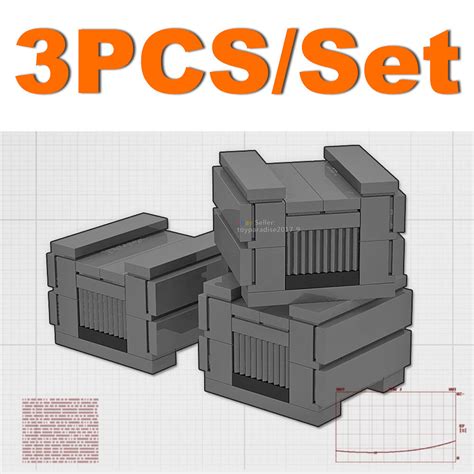 Buy MOC WWII Military Base Weapon Barrier Roadblock Box Scene Building ...