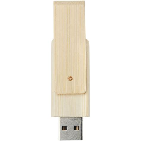 Bullet Rotate clé USB en bambou de 8 GB | PrintSimple