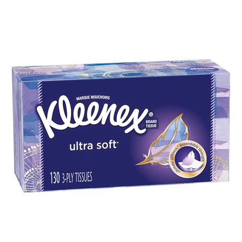 Kleenex Ultra Soft & Strong Facial Tissues, 130 Tissues per Flat Box, 8 ...
