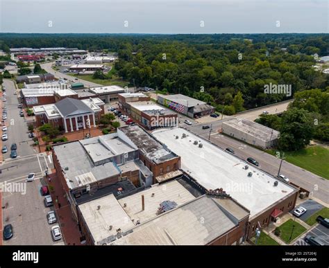 Sunny Daytime Drone Images of Louisburg, North Carolina: Travel, Real ...