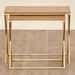 Noir Novelty Mango Wood Nest of 2 Tables - Black | Brown | Solid Wood