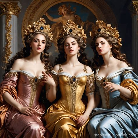 Greek Goddesses of Fate | Stable Diffusion Online