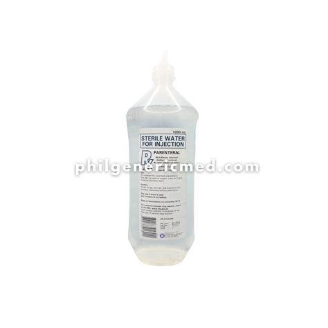 Sterile Water For Injection (PARENTERAL) Euromed 1000ml 1’s ...