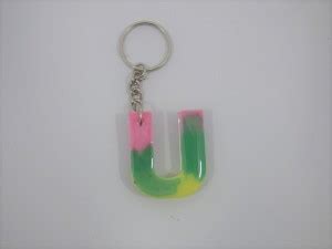 Supoxy Art | Pastel Theme | Letter U | Resin Key Chain Price in India ...