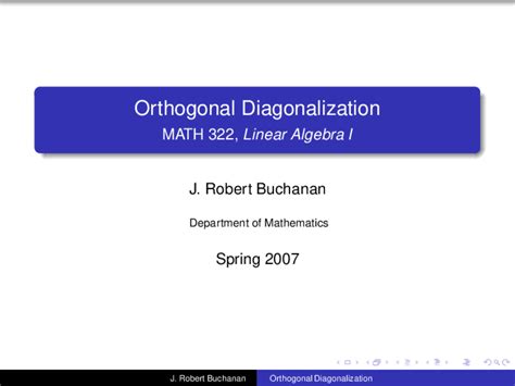 Image result for Orthogonal Diagonalization