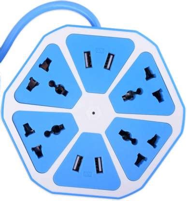 Techobucks Extension Board 1.8M Cable Multi Switched 4 USB Outlets 4 ...