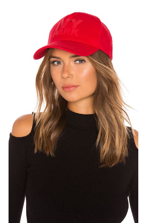 IVY PARK Silicone Logo Baseball Cap in Fiery Red | REVOLVE