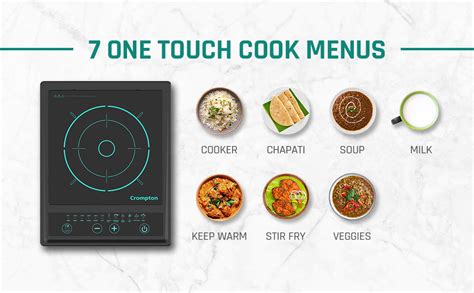 Buy Crompton Instaserve 1200 W Induction Cooktop with Tactile Push ...