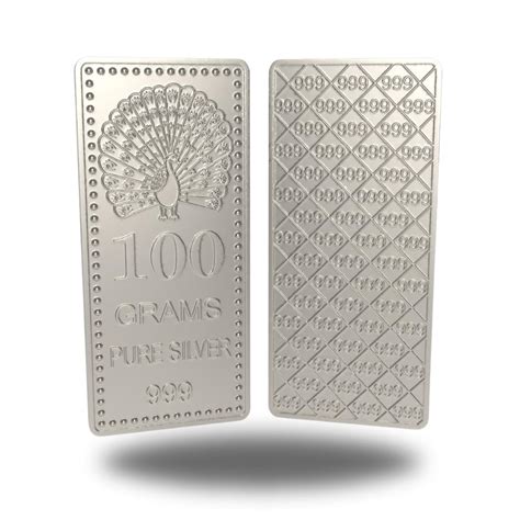 Buy Sylva 999 Purity Silver Bar 100 Grams | silver biscuit | 999 pure ...