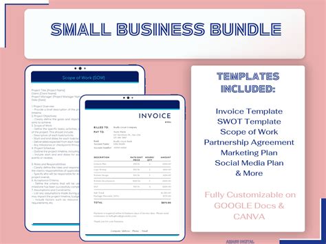 Small Business Bundle | Instant Download | Fully Customizable GOOGLE ...