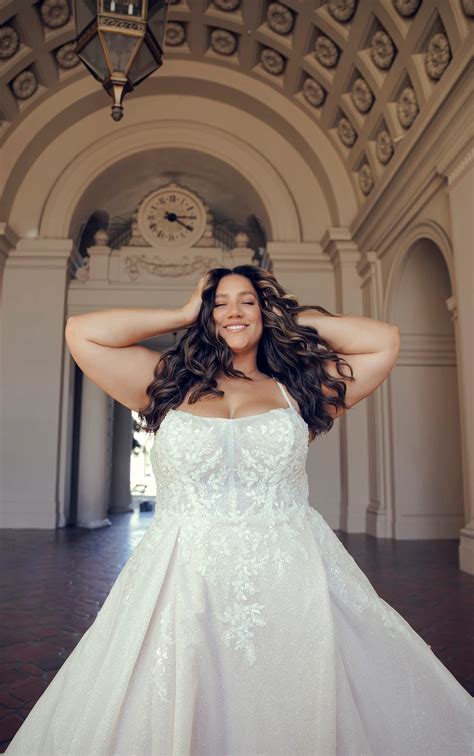 Radiant A-Line Plus Size Wedding Gown with Sweetheart Neckline