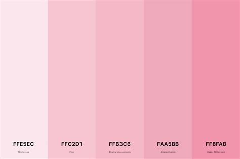 25+ Best Pink Color Palettes with Names and Hex Codes – CreativeBooster