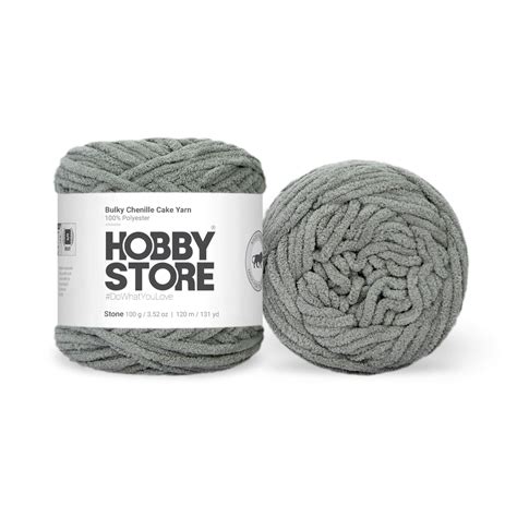 Bulky Chenille Yarn by Hobby Store - Stone 59124 – Magic Needles
