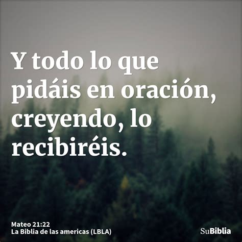 Mateo 21:22 - Biblia