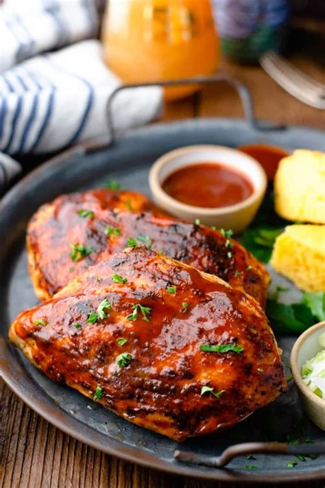 Grilled BBQ Chicken Breast - The Seasoned Mom