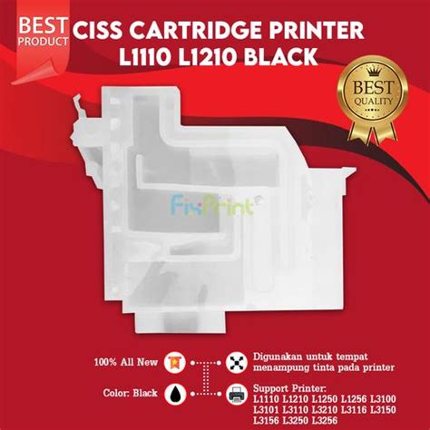 Jual Ink Cartridge CISS L1110 L3110 Katrid Tinta L3150 L4150 L5190 ...