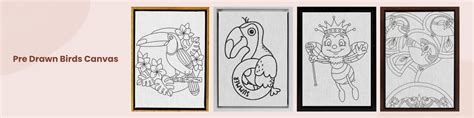 Decor Your Wall With Pre Marked Birds Canvas Boards - Hobby India ...