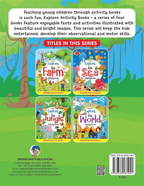Buy Dreamland Explore the Jungle Activity Book with Stickers and 3D ...