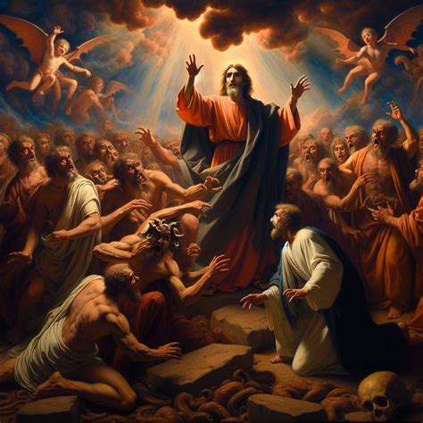 Jesus casting out le | Bible Art