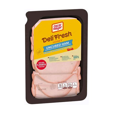 Buy Oscar Mayer Deli Fresh Honey Uncured Sliced Ham Lunch Meat, 9 oz ...