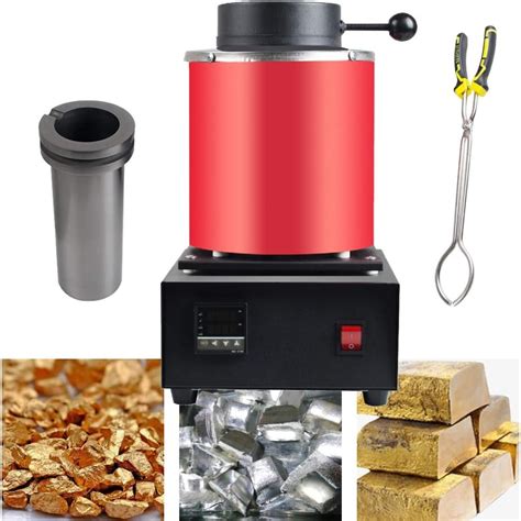Buy 3KG 6.6Lbs Gold Melting Furnace 1400W 2102°F Automatic Digital ...