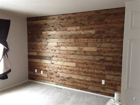Wooden Accent Wall Tutorial - Living with Lady