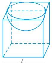 A hemispherical depression is taken out from a cube with the side ‘2a ...
