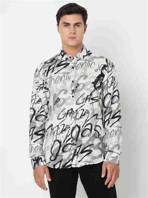 Regular Fit All Over Printed Full Sleeve Shirt with Classic Collar