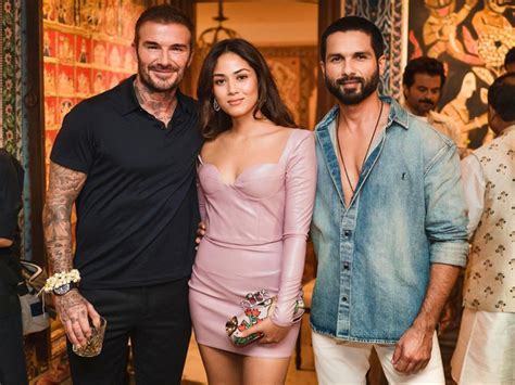 Shahid, Mira pose with their "teenage crush" David Beckham