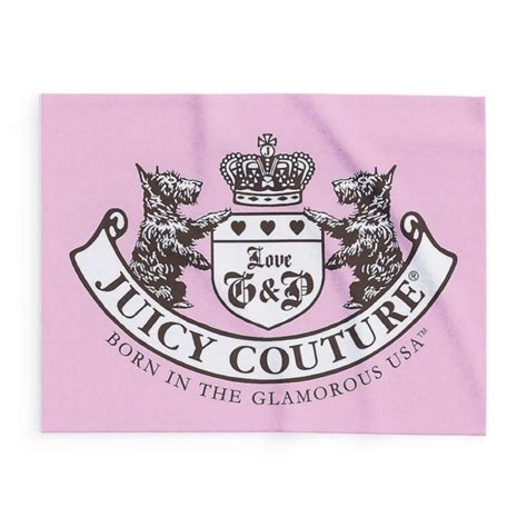 Custom Juicy Couture Logo Pink Arctic Fleece Blanket - Etsy