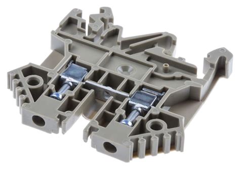 RS PRO | RS PRO Grey, Single-Level, Screw Termination | 872-5603 | RS