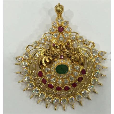 "Peacock Lakshmi Pendant."