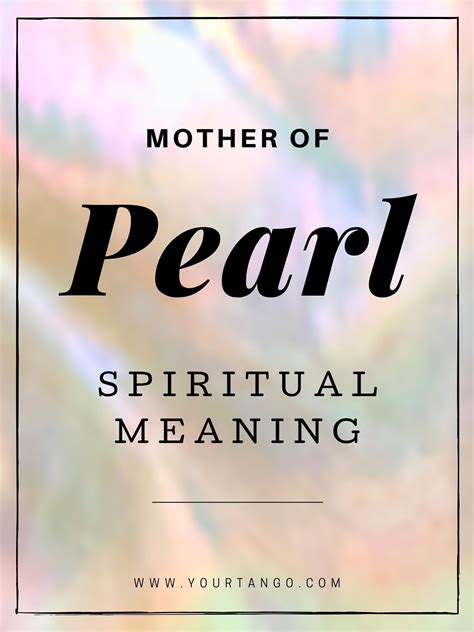 Mother Of Pearl Spiritual Meaning