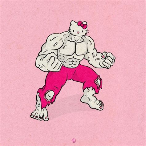 hulko kitty | Şirin çizim, Tuval, Hello kitty