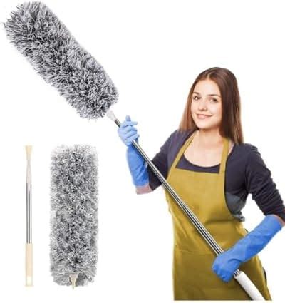 SMTG® Upgraded Long Handle Microfiber Feather Ceiling Duster for Dust ...