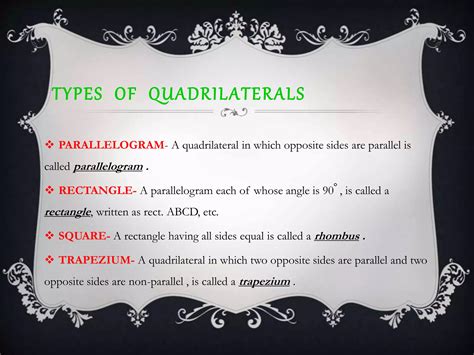 Quadrilaterals & Parallelograms | PPTX