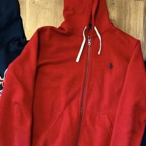 Red Polo Jacket only - Depop