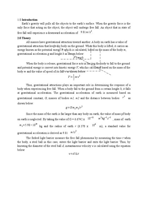 Free Fall Lab Report 的图像结果