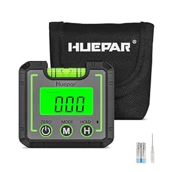 Huepar Digital Level Angle Gauge Mini Angle Finder Level Box with V ...