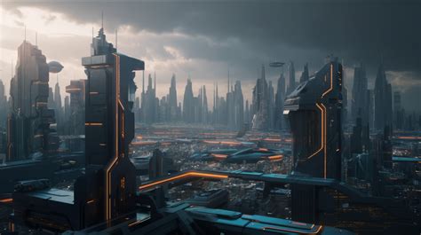 Sci Fi Cityscape Wallpaper