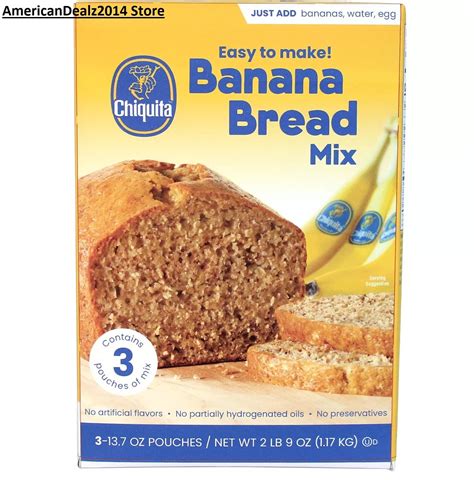 Chiquita Banana Bread Mix 13.7 oz., 3 pk. (Total 41.1 oz) Baking, Treat ...